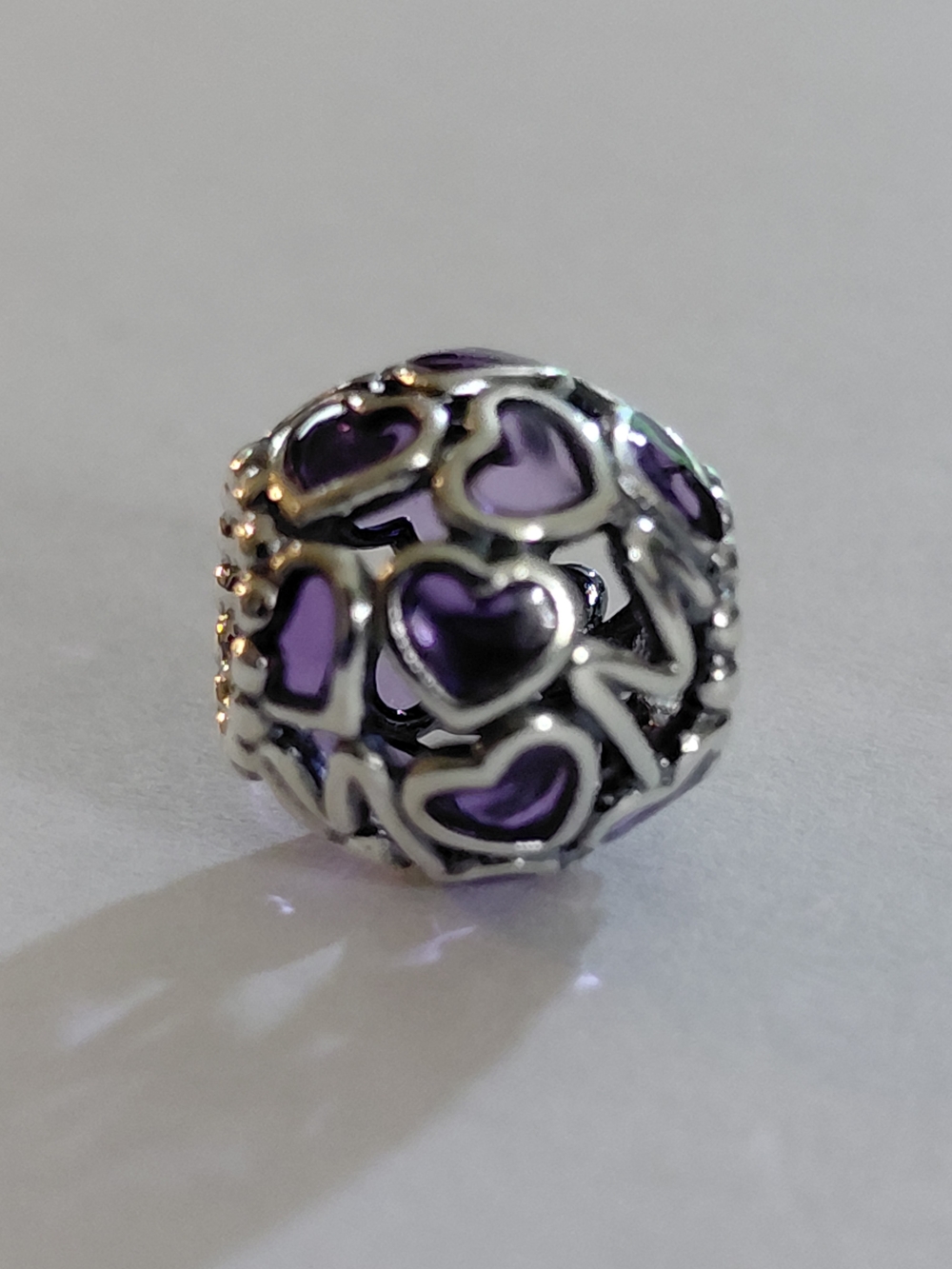 Authentic NEW Pandora Openwork Hearts Mom Charm - Picture 7 of 9